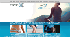 Desktop Screenshot of cryo-x.com