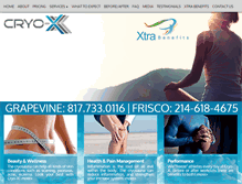 Tablet Screenshot of cryo-x.com
